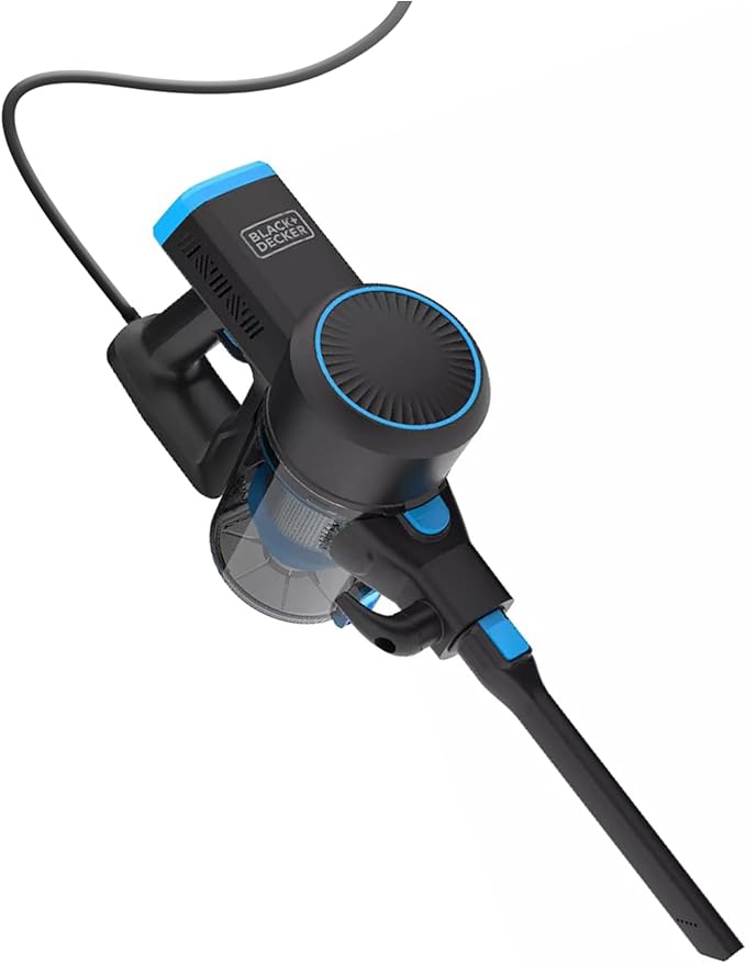 BLACK+DECKER Powerseries+ Corded 3 in 1 Stick Vacuum Upright to Hand-Vac Multi Surface LED Floor Head HEPA Filtration Powerful 14k Pafor Hard Floor Low Carpet Pet Hair Home &amp Office use Bl