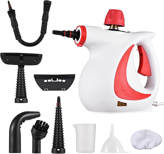 Steam CleanersHandheld Steam Cleaner For Home Steam Cleaner For Car Steam Cleaner Handheld Hand Held Cleaner Sakerplus Steam Disinfection Cleaner (red)