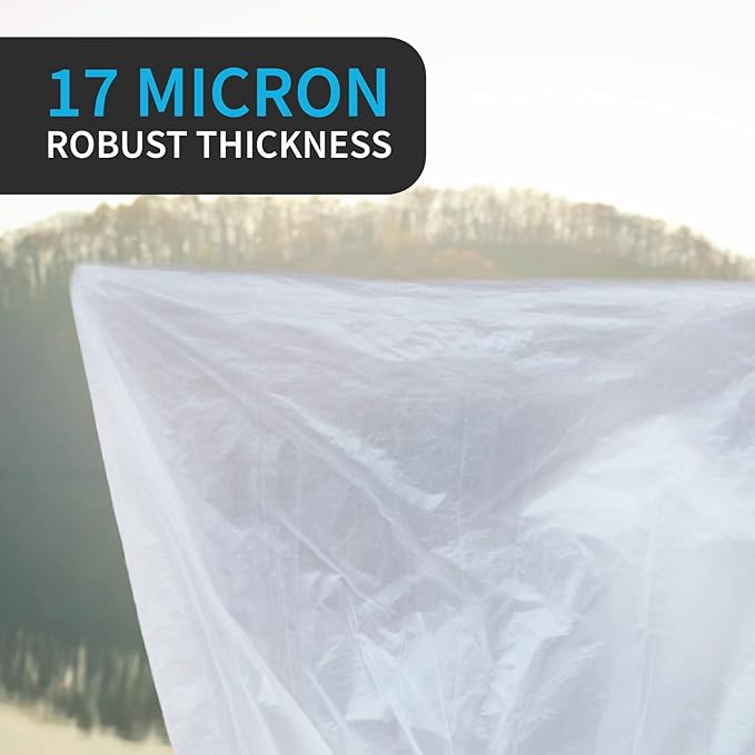 Large Garbage Bag - 55-60 Gallon Capacity Heavy Duty High Density Tear Resistant Unscented Extra Strength for Commercial Industrial Office House Lawn Events Bulk Qty 150 Bags
