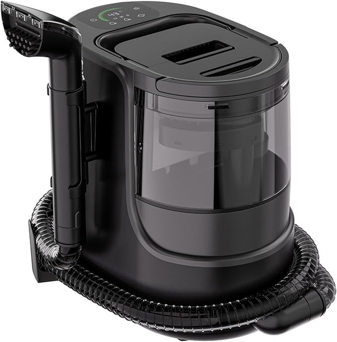 Portable Carpet Spot Steam Cleaner Steam Fabric Cleaning Machine Big Capacity Water Tank Quick Heat-Upfor Furniture Pets Car Seats 400W Powerful Suction Pet Stain Remover Washer