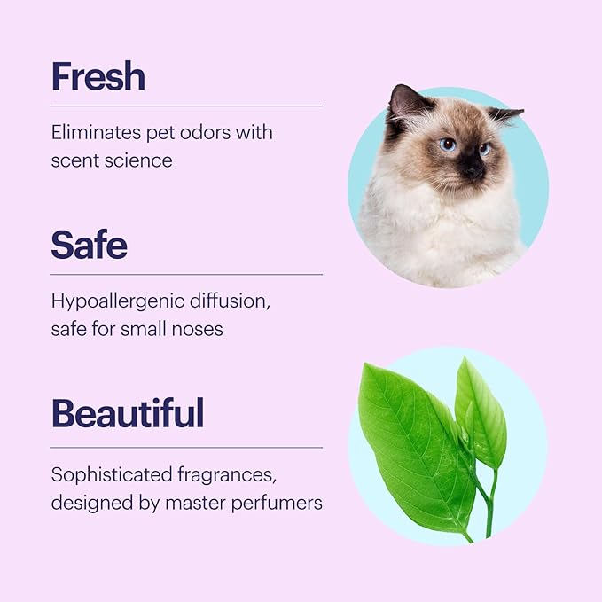 Aera True Loves Wildrose Rains - Deodorizing Home Fragrance Scent Refill for Pet Odor - Notes of Green Leaves Rose Petal &amp Water Lily - 25mL - For Use With Aera Diffuser (Sold Separately)