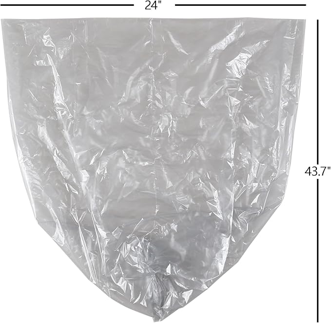 Rosebloom 18 Gallons Large Garbage Bags Large Trash Bags Gray 100 Counts