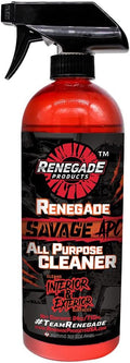 Renegade Products Savage All Purpose Cleaner 24 Ounce with Infused Soap for Enhanced Cleaning and Exfoliation of Wheels Wheel Wells Engine and Interior Surfaces