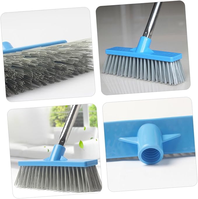 Floor Scrub Brush Stiff Bristle Grout Cleaner Bathroom Brush Long Handle