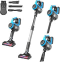 Cordless Vacuum Cleaner 18V Battery 250W 20Kpa Stick Vacuum Cleaner with 2 Mode Suction 6-in-1 Lightweight Vacuum f