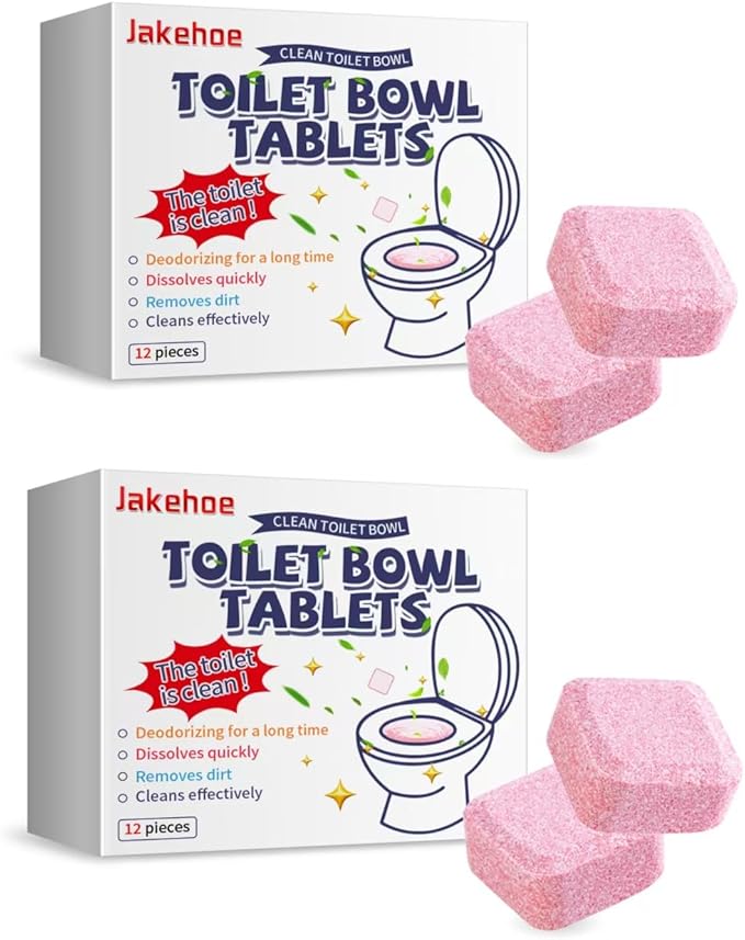 Toilet Bowl Cleaning Tablets 24 Pieces Quick Dissolving Long-Lasting Deodorizer (2)