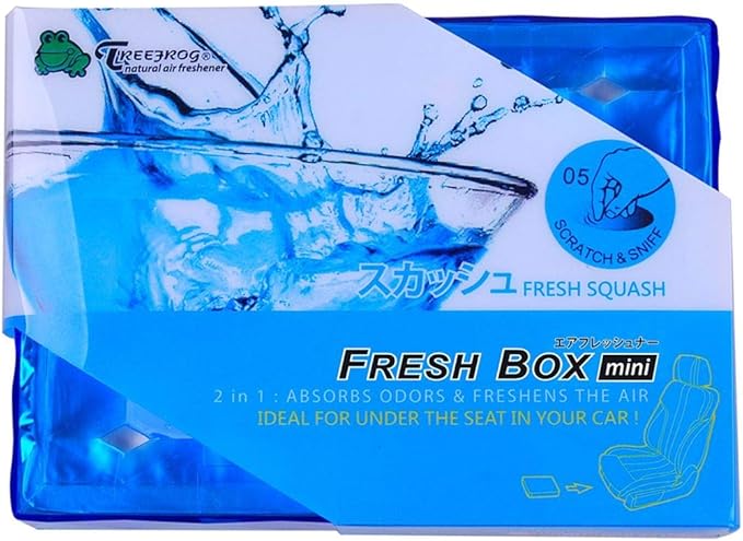Treefrog Fresh Box Mini (Xtreme Fresh) 2X Black Squash 2X Fresh Squash 2X Lemon Squash Scent JDM Air Freshener