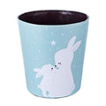 10L/2.64 Gallon Trash Can Decorative Waste Basket PU Leather Waste Paper Basket Waterproof Garbage Can for Bathroom Bedroom Office Kitchen and Living Room - Mother Rabbit