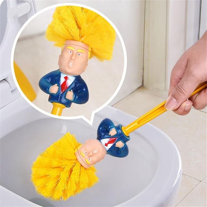 2PCS SetFunny Toilet Brush SetsCompact Size Toilet Bowl Brushes and Holder Toilet Brushes for Bathroom Tools