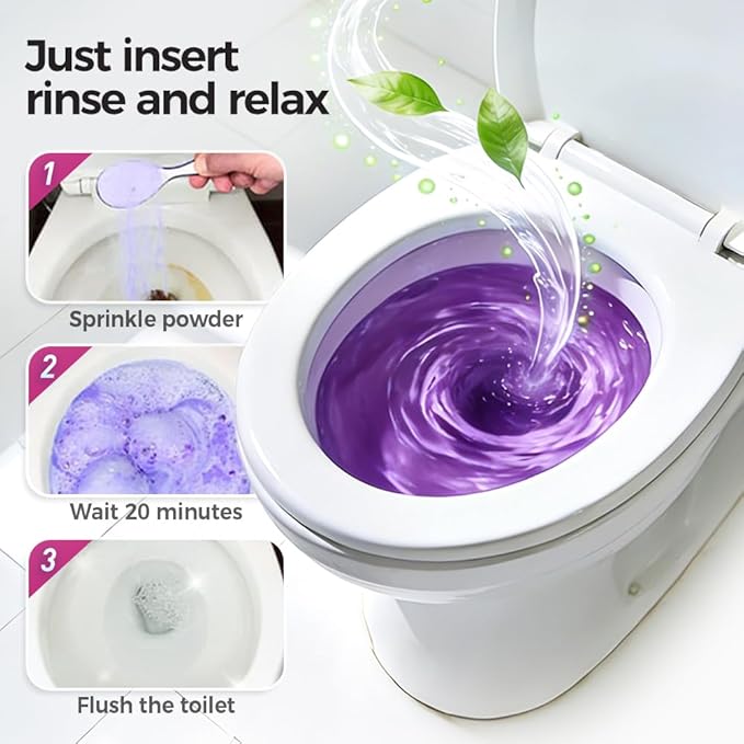 2026 New Toilet Bowl Cleaner Toilet Cleaning Foam Power Foaming Toilets Clean Clean Foam Cleaner Touch Free Foaming Powder – Bathroom Cleaning Powder (4PCS)