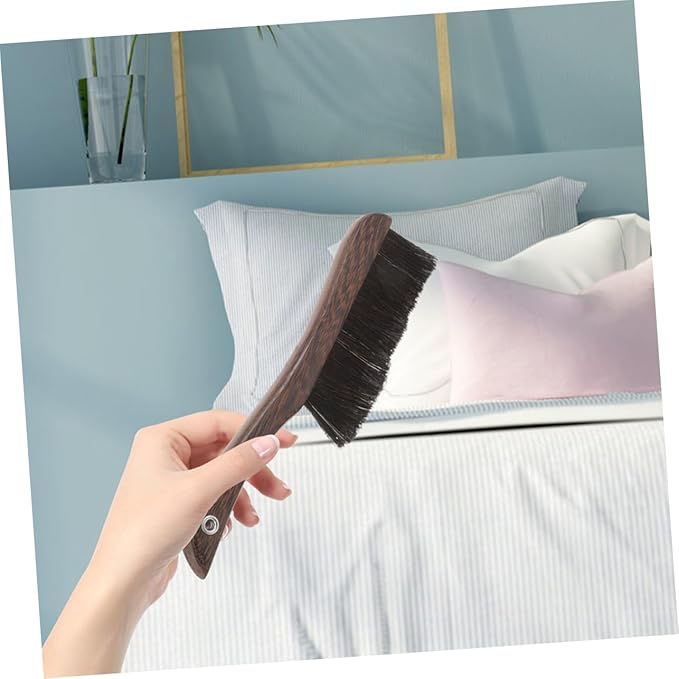 2pcs Cedar Horsehair Brush Mini Stick Duster for Computer Keyboard Cleaning Broom