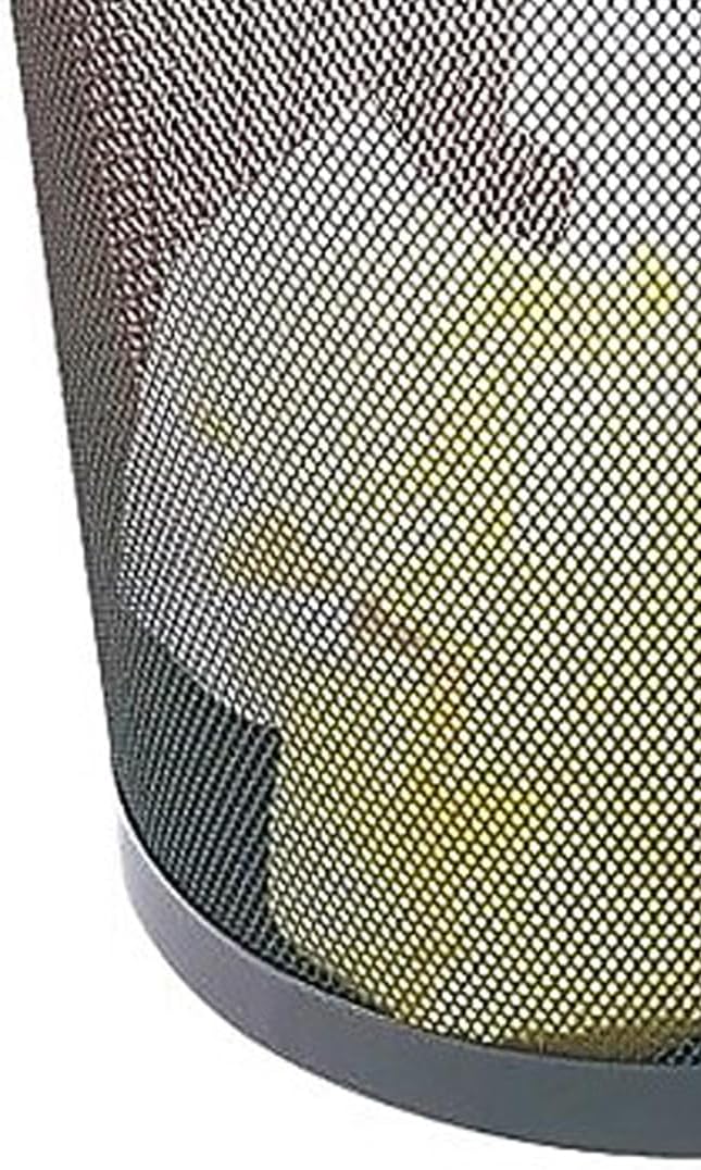 Staples Indoor Black Trash Can Without Lid Steel Mesh 5 Gal. 2/Pack