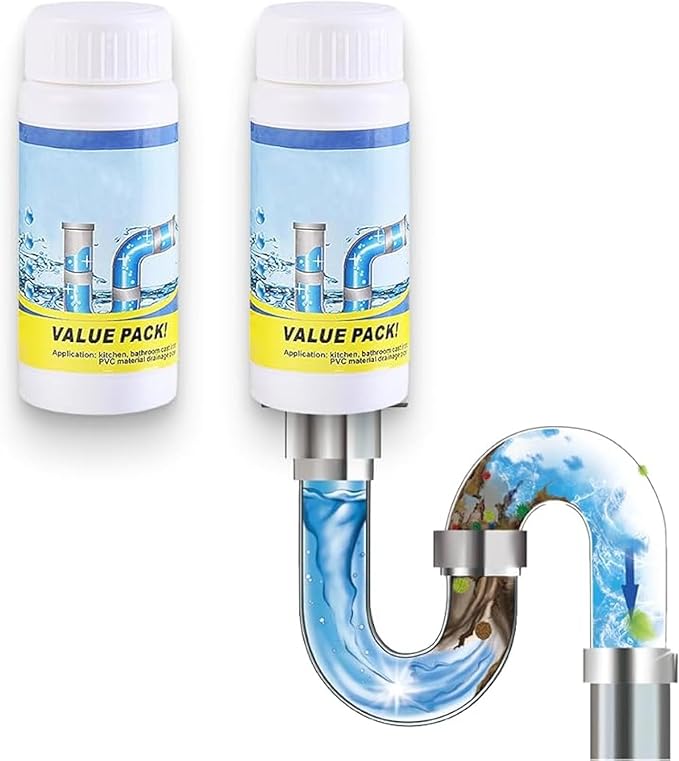 2026 Upgraded Foaming Sink Drain Cleaner - Fast-Acting Clog Remover for Kitchen Bathroom &amp Toilet Powerful Organic Buildup Dissolver for Home Use