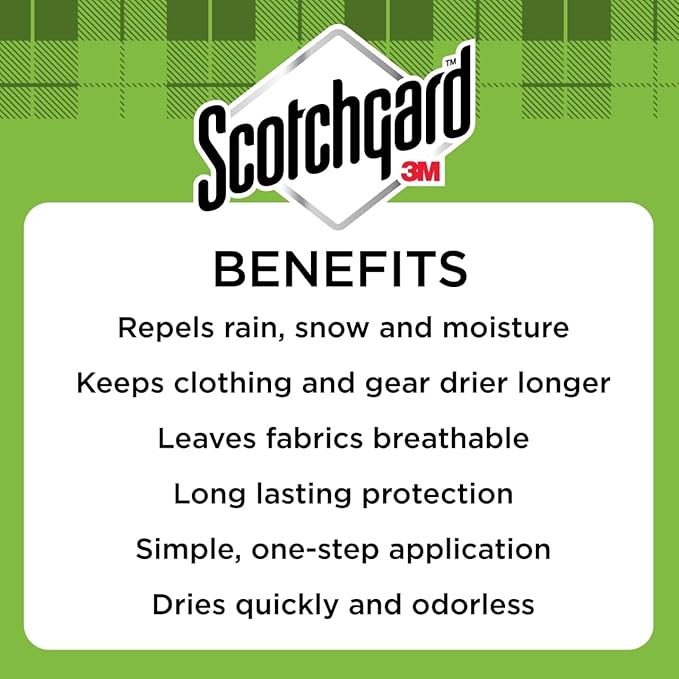 Scotchgard Heavy Duty Water Shield Repels Water Ideal for Outerwear Tents Backpacks Canvas Polyester and Nylon 63 Ounces