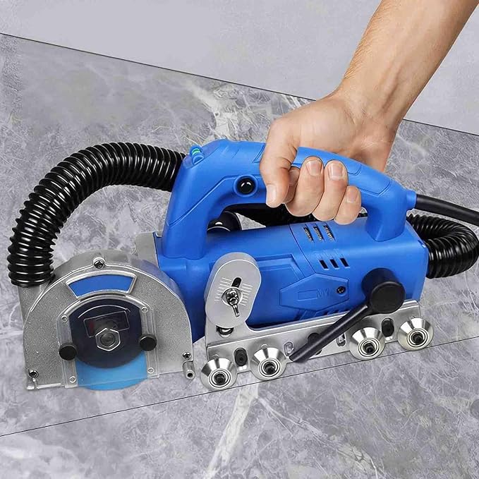 9000r/min Tile Joint Cleaner DIY Electric Grout Removal Tool for Tile with Automatic Water Blower Device 1200W Floor DIY Regrouting Tool with Diamond Blade