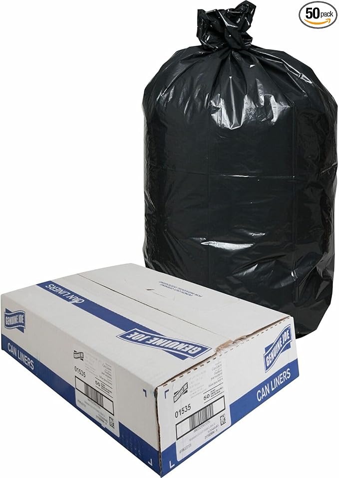 Genuine Joe Heavy-Duty Trash Can Liners