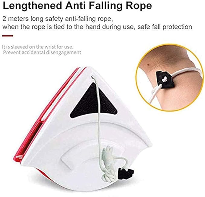 Home Triangle Double Side Magnetic Window Cleaner Glass Surface Wiper Cleaning Brush Double Side Magnetic