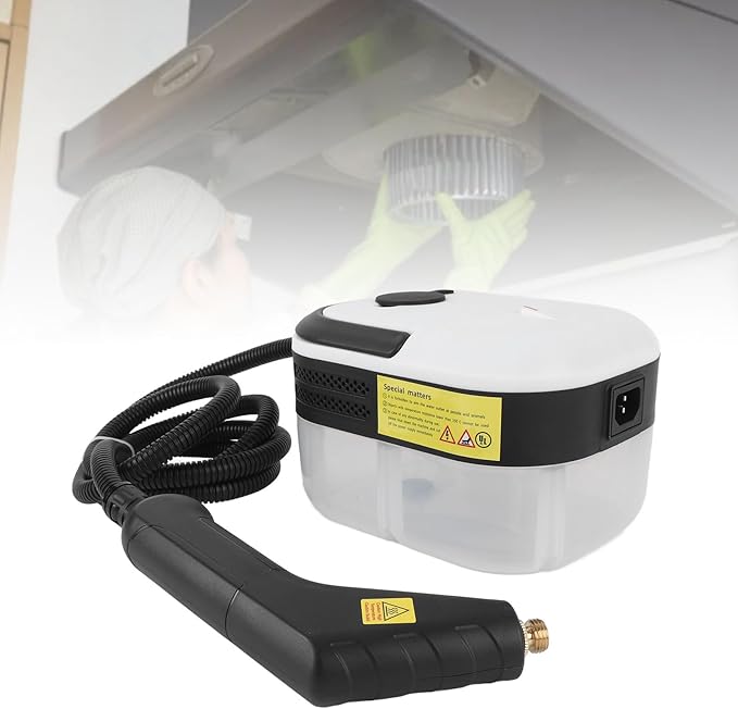 Handheld Steam Cleaner High Temperature Steam Cleaning Machine with Multiple Brush Heads for Kitchen Home Car Windows Sofa Stove (US Plug 110V)