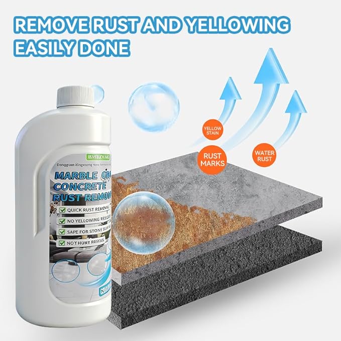 Rust Stain Remover Marble Cleaner Tile Rust Remover Granite Care Agent Stone Care Agent - Powerful and Effective in Removing Rust From Granite Tile and Marble (500g)