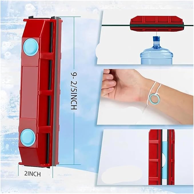 Compatible For Double Sided Glass Brush Magnetic Wipe Household Double-layer Hollow Window Artifact Cleaning Tools 3-30mm(20-30MM)