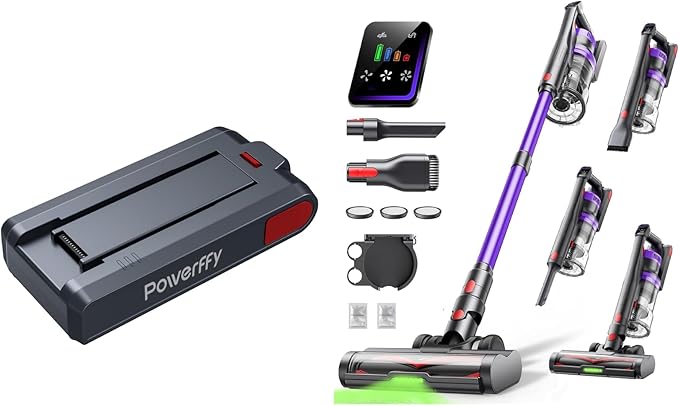 Rechargeable Battery and Cordless Vacuum Cleaner 600W 50KPA