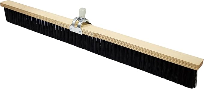 Bon 82-470 Concrete Finish Brush 24 Black Styrene Bristles with Adjustable Handle Socket 3 Trim for Concrete Texturing