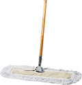 Commercial Dust Mop &amp Floor Sweeper 24 in. Dust Mop for Hardwood Floors Cotton Mop Head Wooden Broom Handle Industrial Dry Mop for Floor Cleaning &amp Janitorial Supplies
