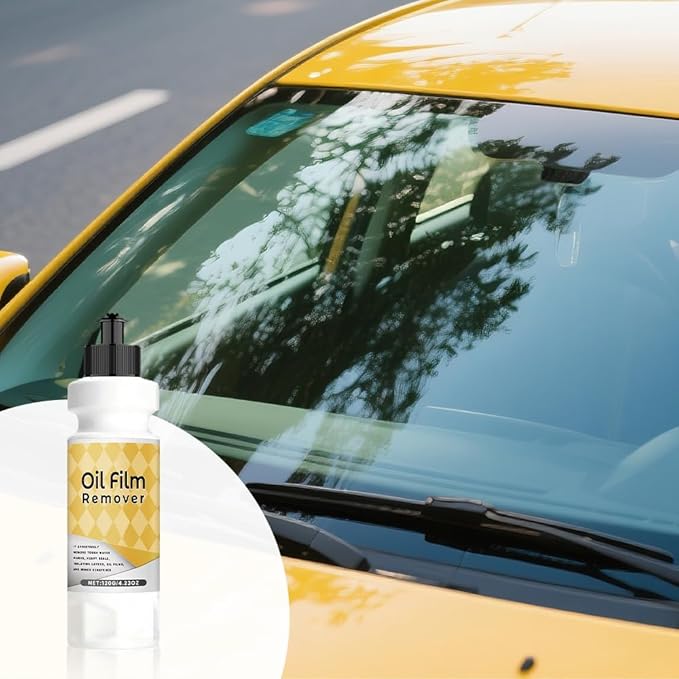 G1 Car Glass Cleaner 2026 New Car Glass Polishing Compound Oil Film Remover for Auto Window Removes Water Spots Road Oils Improves Clarity and Visibility 4.23oz(120ML) Capacity (1PCS 120g)