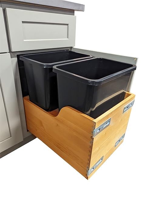 ELYSIAN Home Kitchen Trash Can Commercial Office Wastebasket Black (1 Pack)