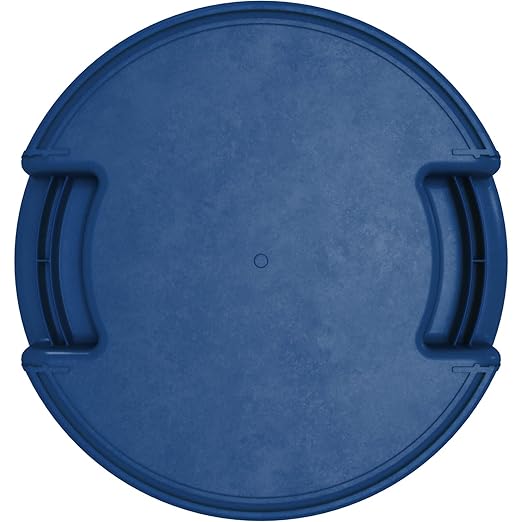 SPARTA Bronco Waste Container Trash Container Round Trash Bin for Disposal 10 Gallons Blue (Pack of 6)