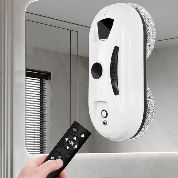 Automatic Smart Window Cleaning Robot – Edge Detection Smart Spray &amp Streak-Free Shine Square Window Cleaning Robot Multi-surface Window &amp Floor CleanerFor Home Wall &amp High-Rise Windo