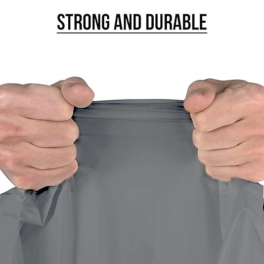 Aluf Plastics 55-60 Gallon 1.7 MIL Silver Trash Bags - 39 x 56 - Pack of 50 - For Industrial Home &amp Storage