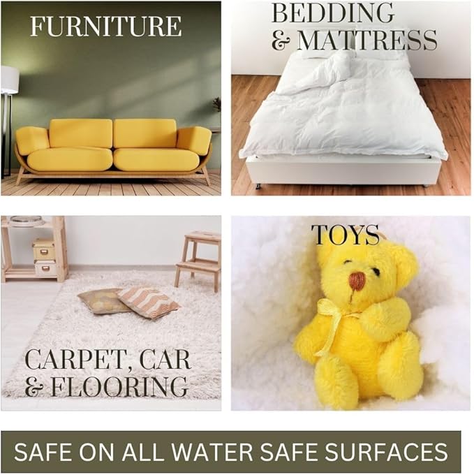 Hygea Natural Spotless Essentials 2-in-1 all purpose cleaner and Mite Spray (Lavender Breeze scent) 24oz + Disposable Coveralls to protect clothing (2X-Large) Bundle