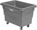 Global Industrial 6 Bushel Plastic Bulk Box Truck Direct Mount Base 500 lbs. Capacity 3 Non-Maring Rubber Casters Gray 33-2/5L x 23 W x 24-1/2H