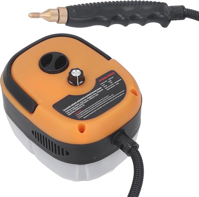 High Pressure Steam Cleaner 2500W Portable Handheld Steam Cleaning Machine with Brush Heads High Temperature Circuit for Kitchen Furniture Bathroom Car (US Plug 110V)