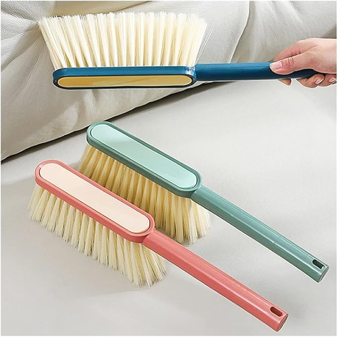 Brush for Cleaning Precipitator Bed Brush Soft Cleaning Brush Hand Broom Reusable Cleaning Tools Counter Duster Dusting Brush for Home Cleaning Long Handle dust Catcher(Blue)