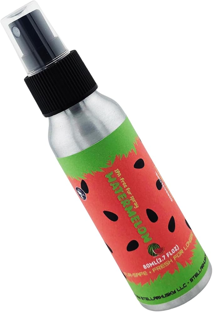 Fursuit Spray - Fur &amp Costume Spray - Watermelon - IPA-Free Fabric Freshener for Fursuits &amp Cosplay | Long-Lasting Scent | 80 mL Aluminum Bottle