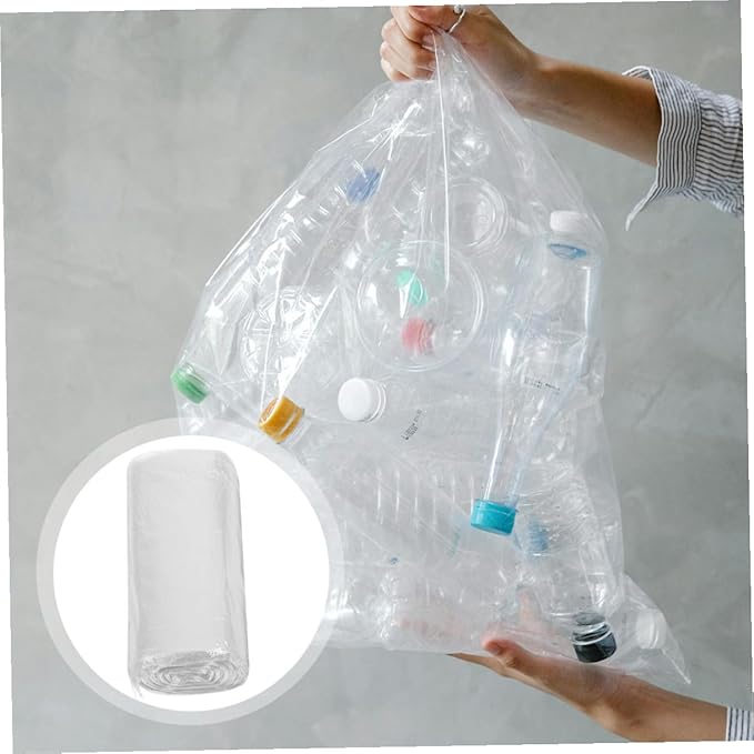 DOITOOL Thickened White Trash Bags 45x50cm 300pcs (30pcs/roll X10) Plastic Garbage Bags for Bathroom and Office Wastebaskets Small Heavy-duty Home Trash Can Liners