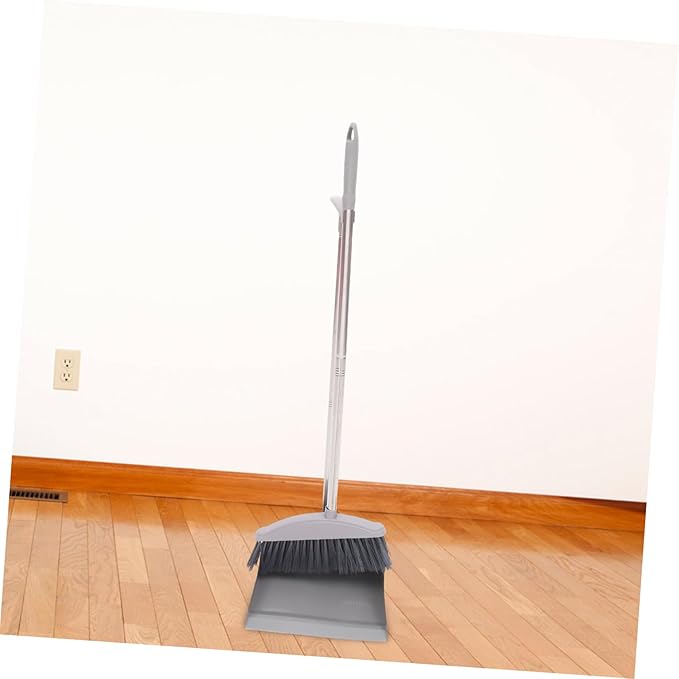 Lightweight Broom and Dustpan Set for Home Cleaning Ergonomic Handle Convenient Storage for Indoor Use and Collecting Trash Corners Random Style