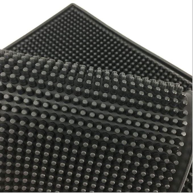 Extra Large (28 inch by 16 inch) Thick Rubber Service Bar Mat for Home Kitchen Counter Mat Bartender Bar Mat Dish Drying Mat 2 Packs Black