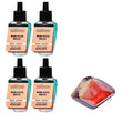 WARM OCEAN BREEZE - White Barn Bath/Body Work - 4 Pack Wallflowers Home Fragrance Refills 0.8 fl oz / 24 mL and Stone Soap Natural (Packaging May Vary)