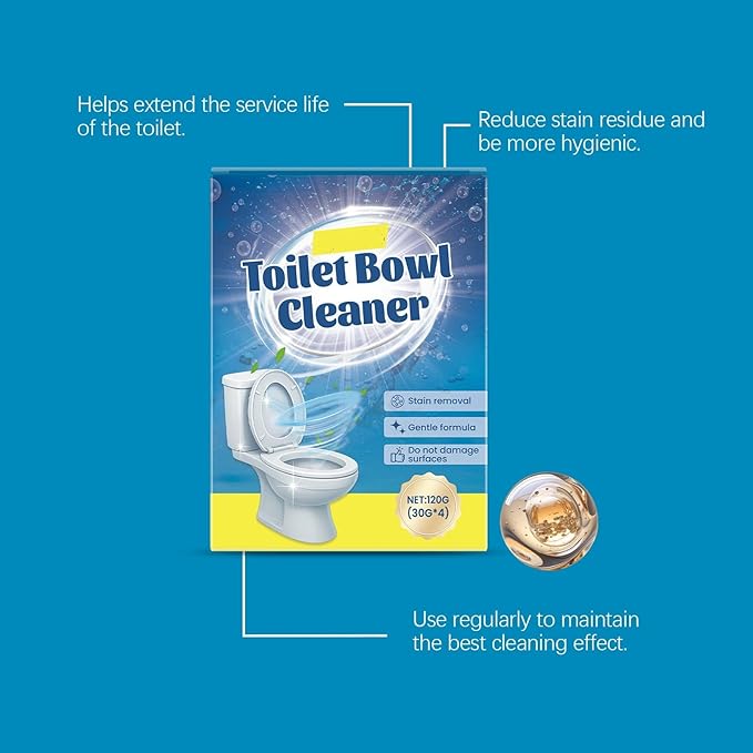 Toilet Cleaning Powder By Deep Penetrates Crevices Improves Odors Simple Operation(3pcs)