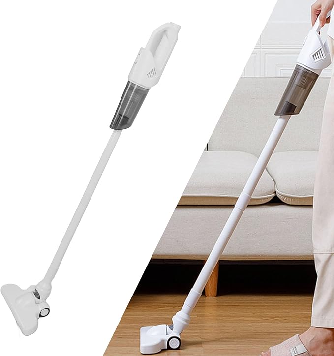 Home Lightweight Stick Vacuum Cleaner Powerful Suction Cordless Multi Surfaces Lightweight 2 in 1 Handheld Vacuum White Stick Lightweight Vacuum