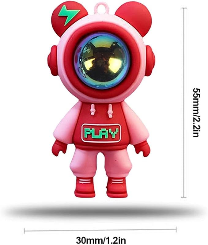 Funny Cartoon Astronaut Car Air Freshener Clip - Aromatherapy Ornament for Car Air Vents(C)