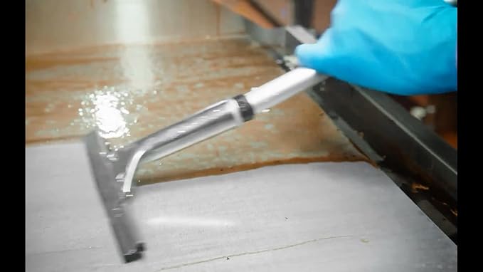 Hot Griddle Squeegee with 7.8 Inch Flexible Heat-Resistant Rubber Blade 18 Long Handle Ideal for 300 to 350 Degree Fahrenheit hot griddles Cleaning by Weavura