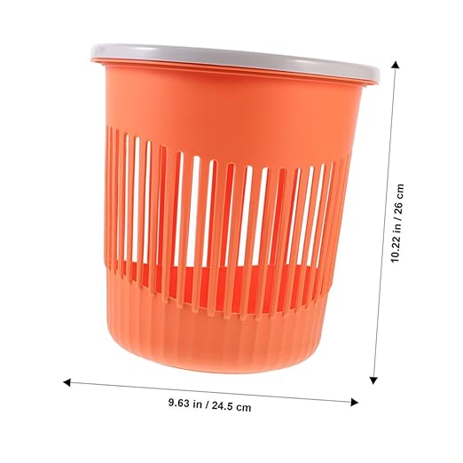 Ciieeo 2pcs Plastic Round Wastebasket Kitchen Trash Can Litter Trash Bin Under Sink Garbage Can Office Basket