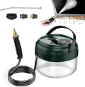 3500W High Pressure Steam Cleaner Handheld Steam Cleaner for Home Kitchen Hood Car Cleaning Touch Screen + 6 Adjustable Steam Levels 1500ml Water TankGreen (Color:Green)