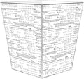 Marye-Kelley WB1214-Algebra Wastepaper Basket