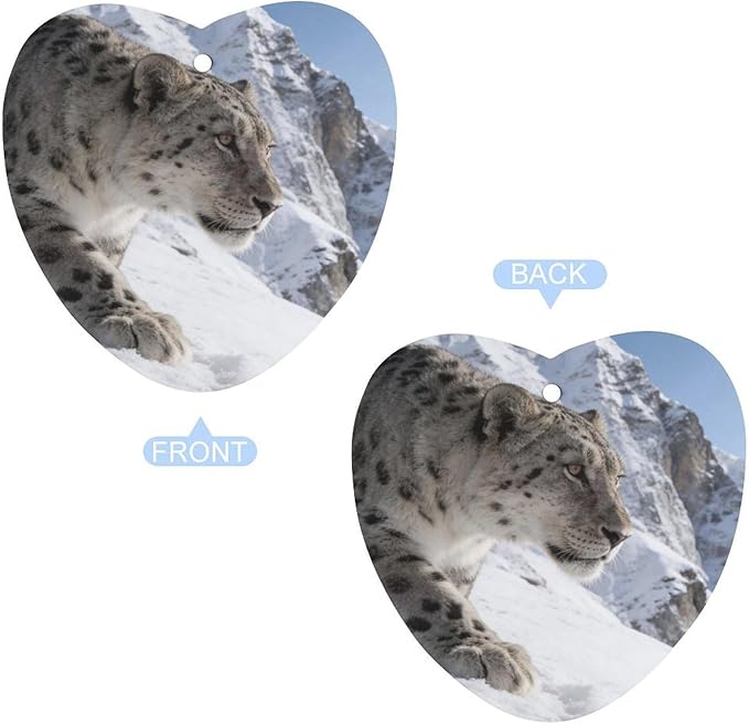 5PCS Car Air Freshener Hanging Personalized Double Sided Snow Mountains Car Fresheners Long Lasting New Cars Scents Cute Automotive Freshies for Closets Drawers (tea)