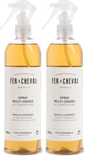 Fer à Cheval Versatile Marseille All-Purpose Spray Cleaner - Natural Provençal Olive Scent Allergen-Free 99% Natural Ingredients 500 ml/16.9 fl oz (2-Pack)